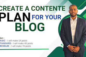 create a content plan for your blog