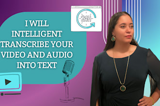 intelligent transcribe your audios and videos into text