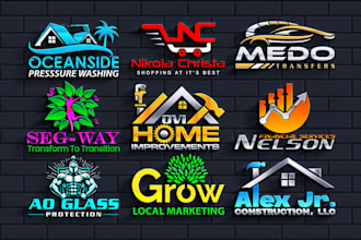 create HQ unique trendy business logo design and branding