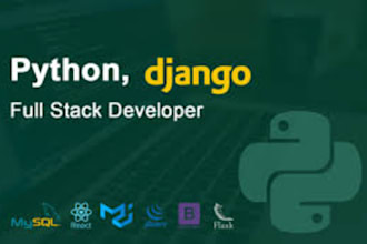 be software and web developer in django, python, fastapi, reactjs