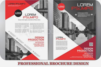 design brochure, medical brochure, annual report, and company profile