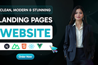 build responsive react websites and landing pages with HTML and CSS