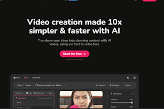 do ai saas faceless video website, ai video editing web, ai shorts