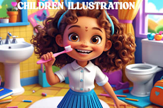 illustrate children story book illustration picture book kids illustration