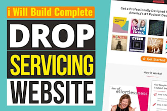 build automatic drop service or dropservicing website