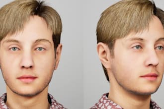 photorealistic 3d metahuman, 3d model, digital human, ue4, ue5 for film and game