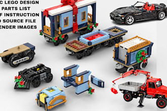 do custom lego model, lego moc design, lego building an vehicle with instruction