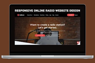build online radio website podcast website music website radio station website