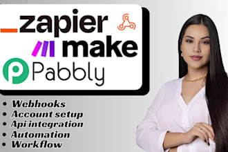 setup zapier webhooks integromat automations make com pabbly api integration crm