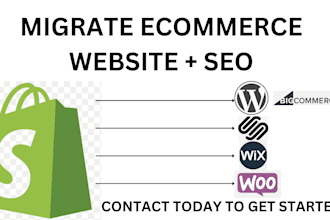 migrate from wix website etsy shop wordpress website to shopify