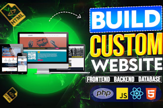 build full stack website development, full stack developer