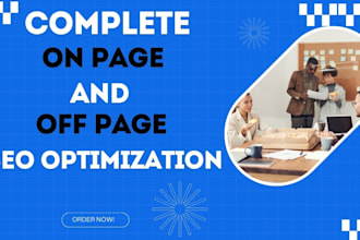 do SEO optimization for squarespace, wix, wordpress, on page
