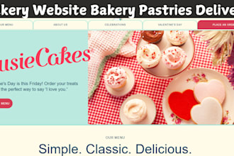 design bakery website bakery pastries food delivery shopify store