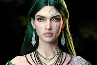do 3d game character 3d realistic character design 3d metahuman model facial rig