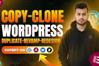 copy clone or duplicate any website, copy clone wordpress website