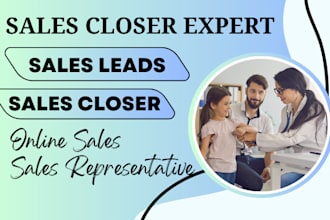 online sales, lead generation, sales leads, sales representative, sales closer