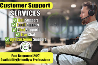 email support and live chat support to companies and clients