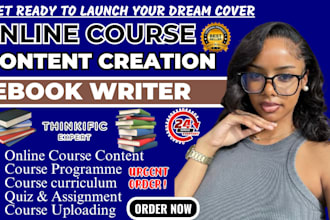 create online course creation training manual, course content, course curriculum