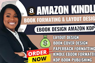 do book layout design, amazon kdp book formatting, book training manual design