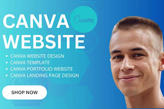 build canva portfolio,website,landing,page website design canva to wix
