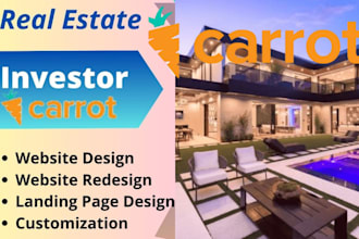 build real estate website, landing page and listing with idx and investor carrot