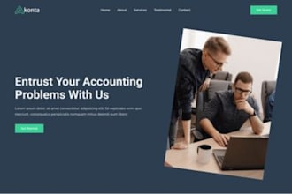 design accounting website finance website bookkeeping website tax website