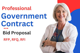 write bid proposals, rfp research, government contracts, capability statement