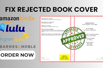 fix book resize book cover paperback hardcover amazon kdp ingram spark lulu