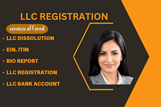 register US llc ,ein, boi report, itin and dissolution, terminate llc,ammend llc