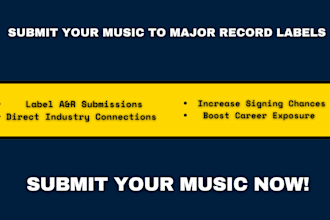 do pro record label submission to top major record label anrs to get signed