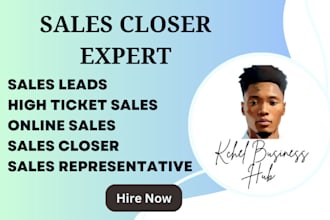 sales leads, high ticket sales, online sales, sales representative, sales closer