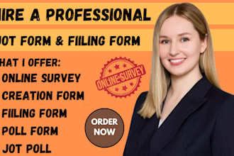 do online survey jot form, creation form, poll form and filling form
