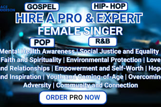 be your female gospel singer and christian songwriter for soulful music