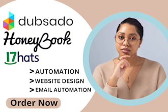 setup your dubsado, honeybook, 17hats CRM account using automation and workflows