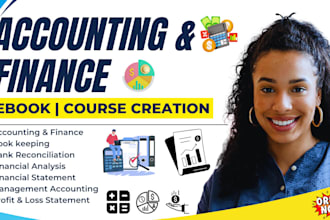 write accounting ebook, financial statement, real estate, report, online course