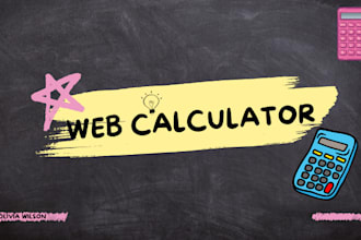 create web calculator or convert excel to web using custom code