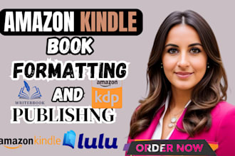 format, publish, promote your book for amazon kindle, amazon KDP book publishing