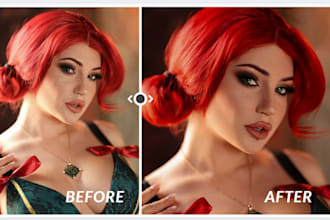 do high end beauty retouch, natural skin retouch, fashion photo retouch