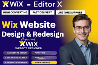 develop wix velo website wordpress rebrand fix setup wix website revamp shopify