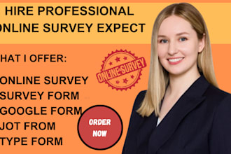 online survey, survey form, google form, jot form and types form
