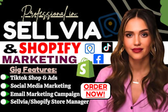 15x sales on high ticket sellvia marketing, shopify marketing, sellvia promotion