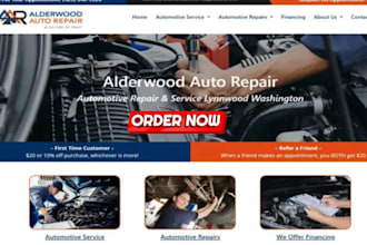 design dynamic mechanic website auto repair website tyre wheel website
