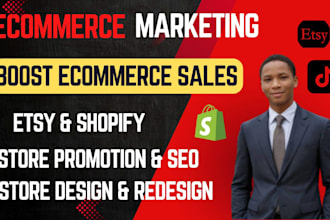 do etsy shopify store promotion shopify store design and redesign listing seo