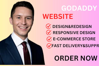 design responsive godaddy website redesign godaddy website professionally