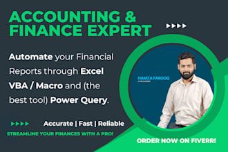 create automated financial reports in excel with power query and vba