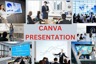 design powerpoint, pitch deck, google slides, canva presentation