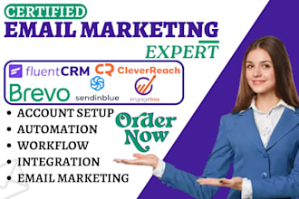 setup fluent crm automation cleverreach campaign sendinblue brevo email template