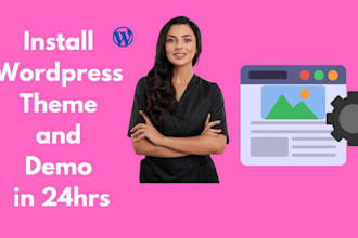 install wordpress theme and setup demo quickly
