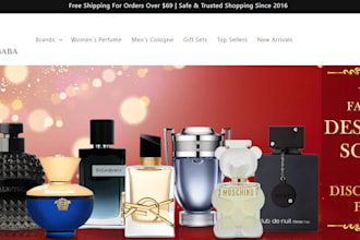 build cologne shopify store cosmetic store fragrance scent store perfume website