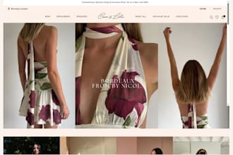 design fashion store makeup cosmetic spa website clothing fashion website